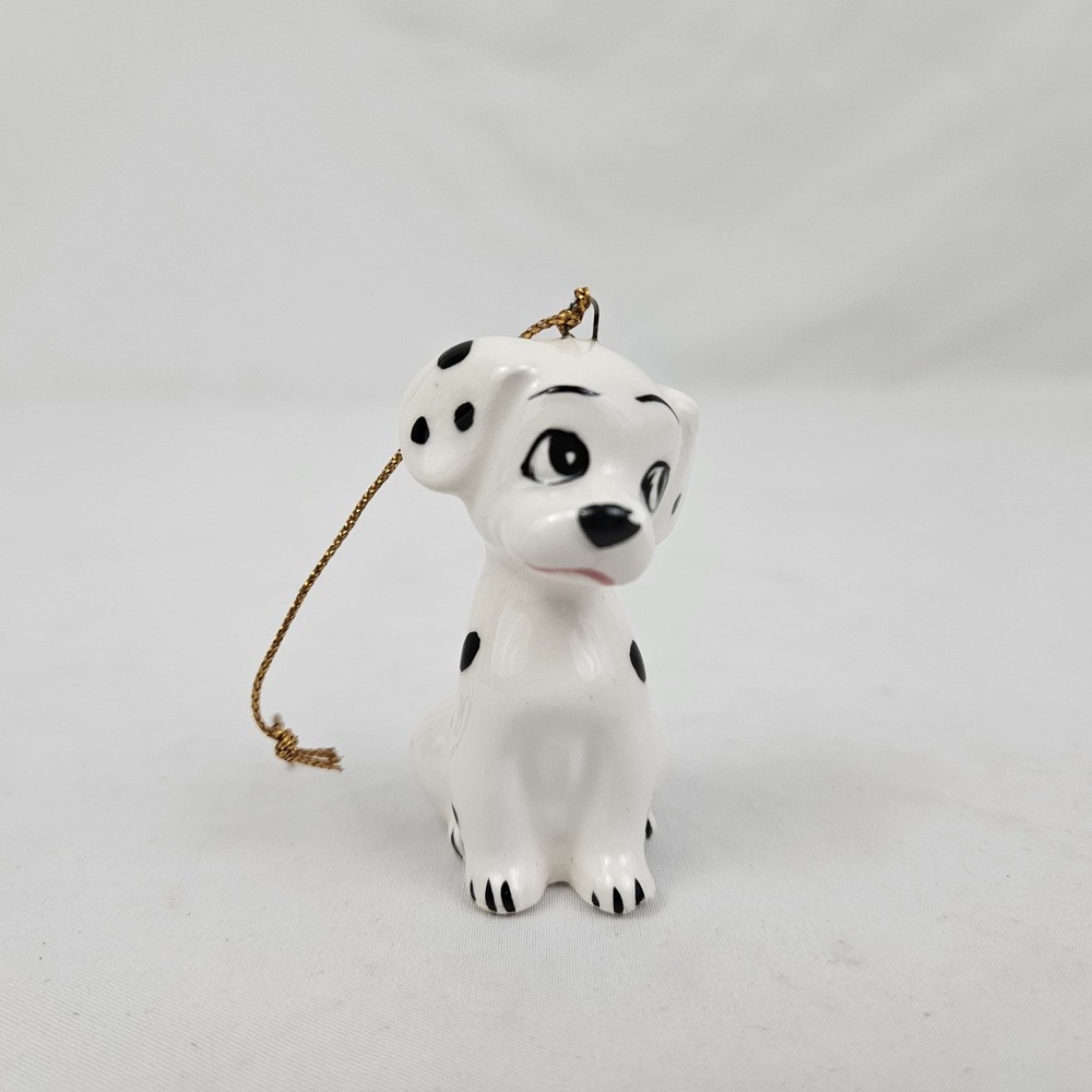 Vintage 101 Dalmatian Ornament Figurine Ceramic Walt Disney Productions Japan